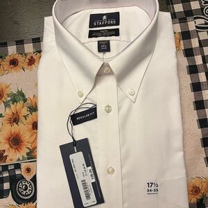 Stafford Men's Classic White Dress Shirt